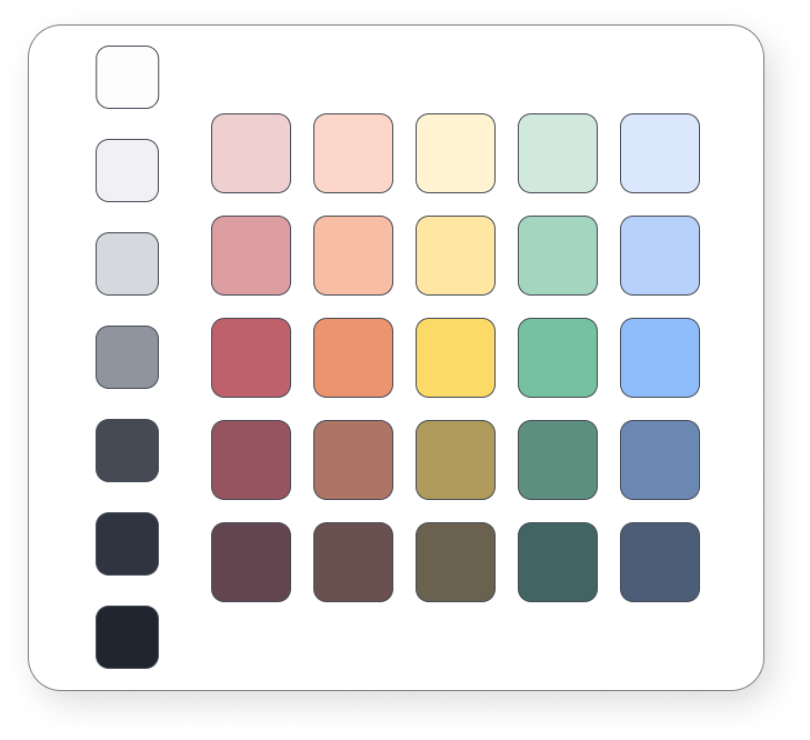 Figura 86: La paleta de colores del proyecto